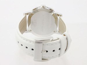 Buy Shop Burberry City Chronograph White Dial White Leather Strap Watch For Women - BU9701 USA Online