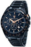 Buy Shop Maserati Traguardo Chronograph Blue Dial Blue Steel Strap Watch For Men - R8873612054 USA Online