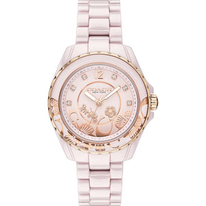 Buy Shop Coach Preston Pink Dial Pink Steel Strap Watch for Women - 14503465 USA Online