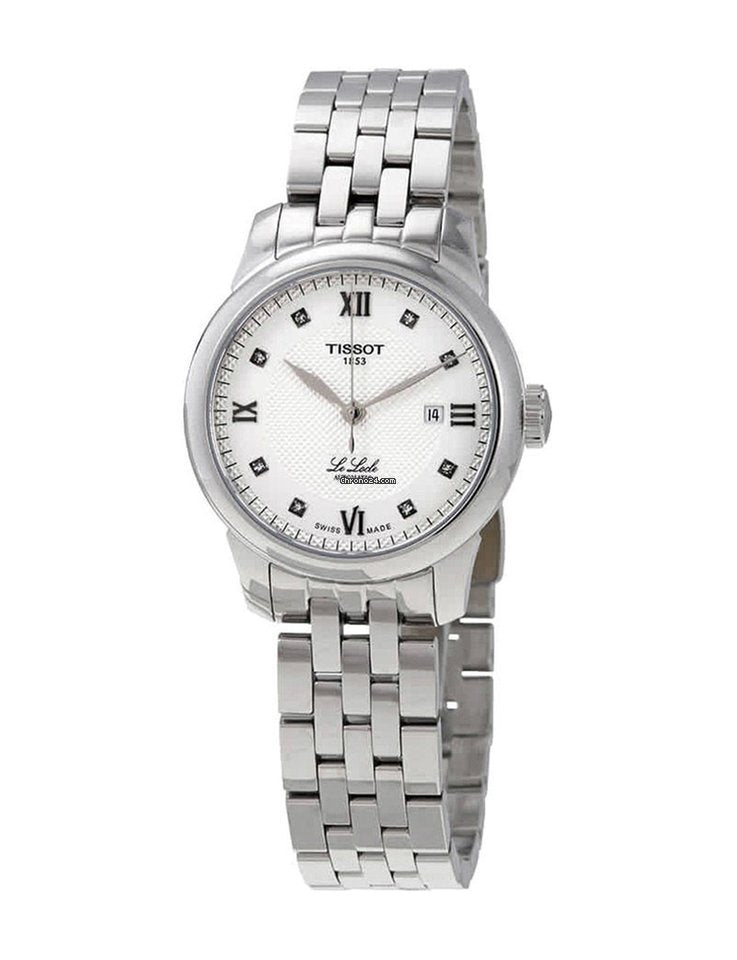 Buy Shop Tissot Le Locle Lady Automatic Diamonds Silver Dial Silver Steel Strap Watch For Women - T006.207.11.036.00 USA Online