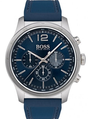 Buy Shop Hugo Boss Professional Chronograph Blue Dial Blue Silicone Strap Watch for Men - 1513526 USA Online