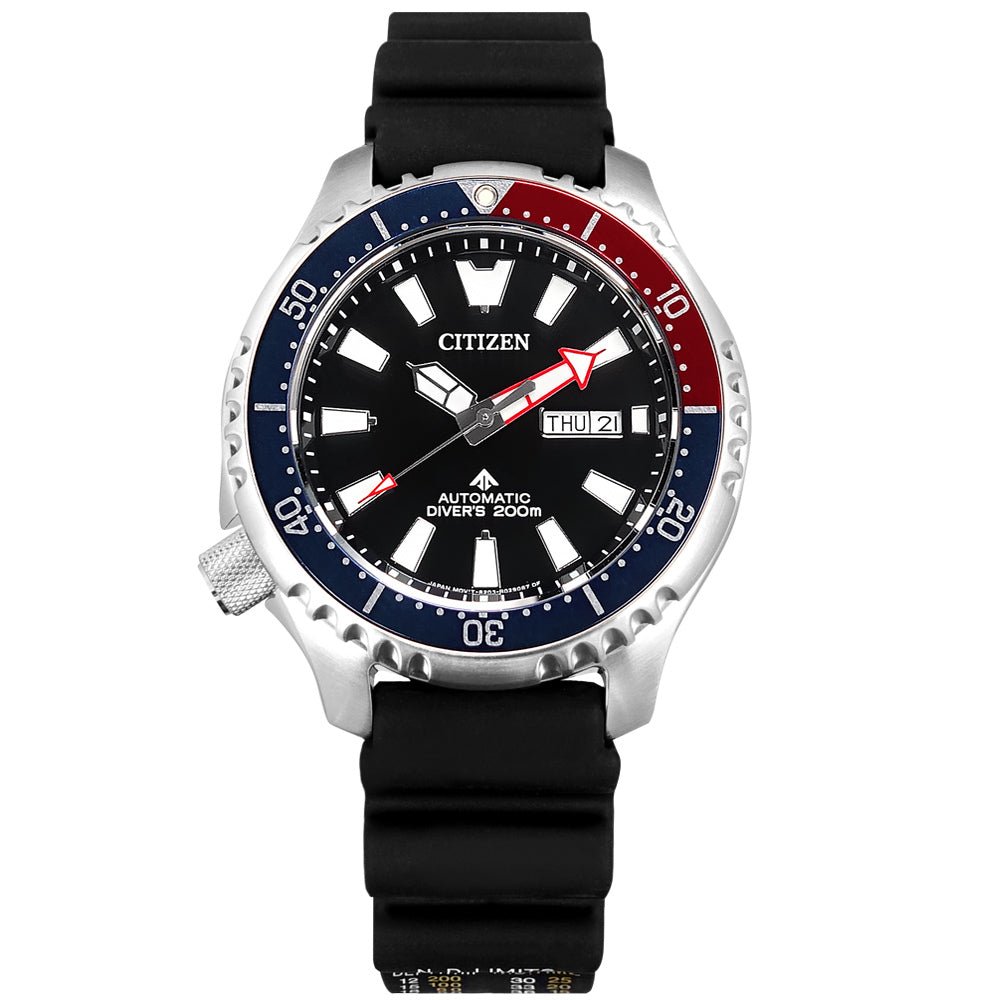 Buy Shop Citizen Promaster Automatic 200M Diver Fugu Limited Edition Black Dial Black Rubber Strap Watch For Men - NY0110 USA Online