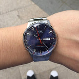 Buy Shop Mido Commander II Automatic Chronometer Blue Dial Silver Steel Strap Watch For Men - M021.431.11.041.00 USA Online