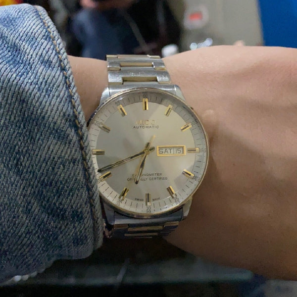 Buy Shop Mido Commander II Automatic Chronometer Silver Dial Two Tone Steel Strap Watch For Men - M021.431.22.071.00 USA Online