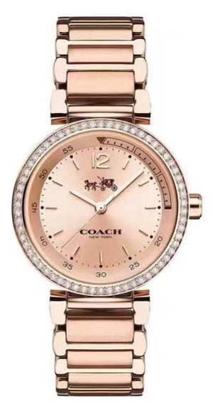 Buy Shop Coach Sports Rose Gold Dial Rose Gold Steel Strap Watch for Women - 14502200 USA Online
