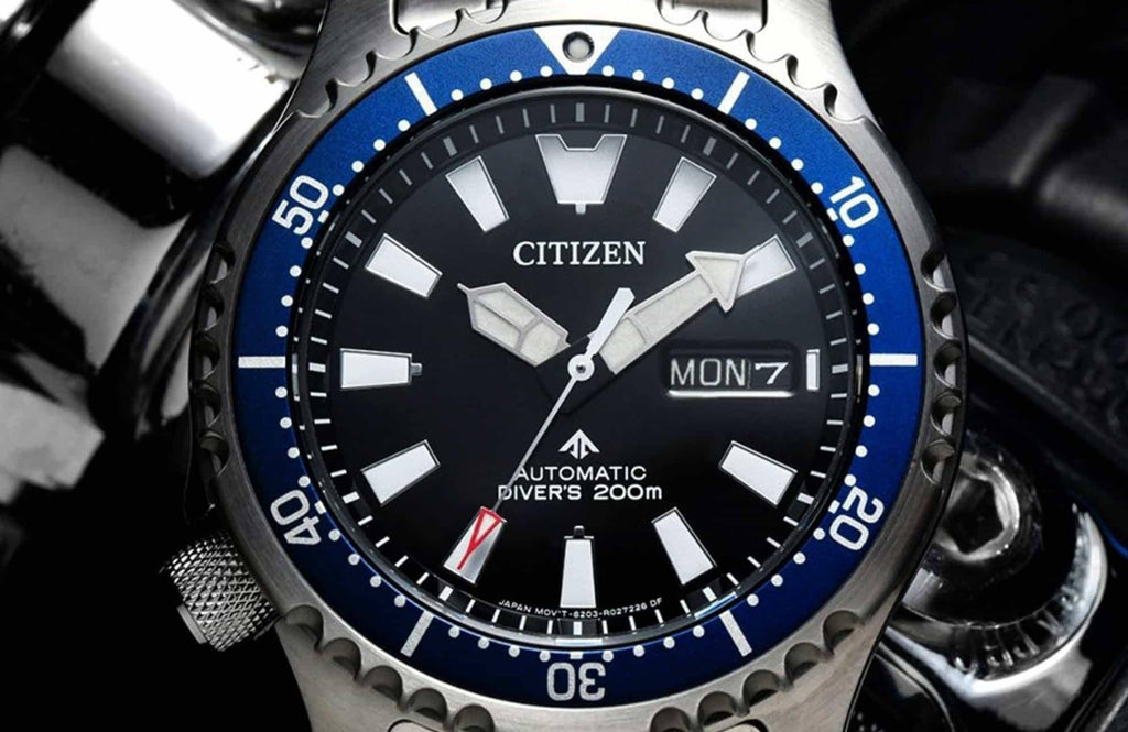 Buy Shop Citizen Promaster Fugu Limited Edition Diver's 200m Automatic Black Dial Silver Steel Strap Watch For Men - NY0098-84E USA Online