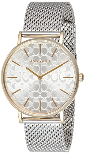 Buy Shop Coach Perry Silver Dial Silver Mesh Bracelet Watch for Women - 14503387 USA Online
