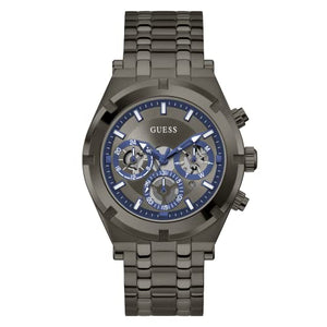 Buy Shop Guess Continental Grey Dial Grey Steel Strap Watch for Men - GW0260G3 USA Online