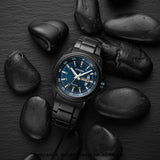 Buy Shop Citizen Eco Drive Blue Dial Black Steel Strap Watch For Men - AW0024-58LB USA Online