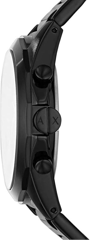 Buy Shop Armani Exchange Drexler Chronograph Black Dial Black Steel Strap Watch For Men - AX2639 USA Online