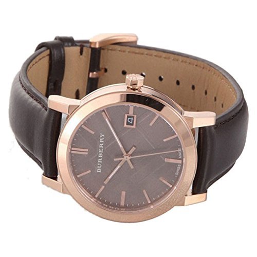 Buy Shop Burberry The City Brown Dial Brown Leather Strap Watch for Men - BU9013 USA Online