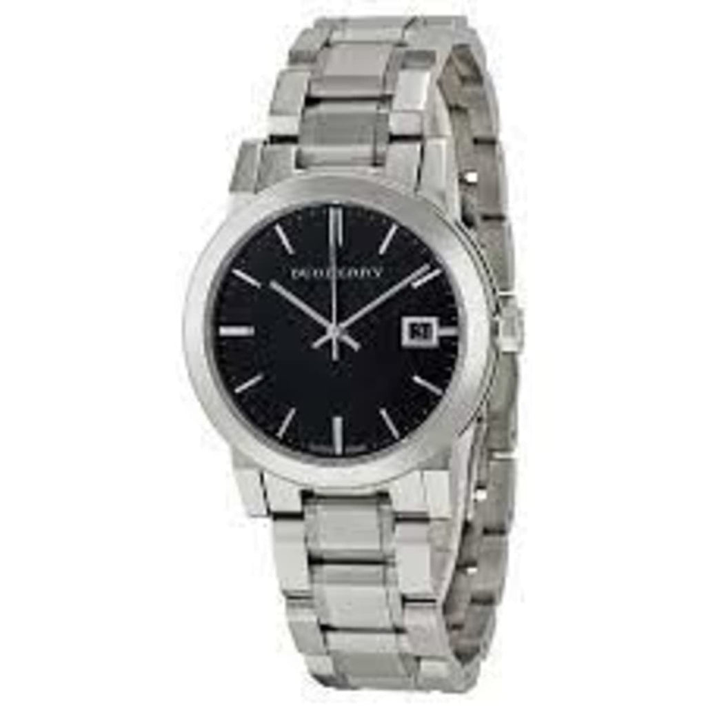Buy Shop Burberry The City Black Dial Silver Steel Strap Watch for Women - BU9101 USA Online