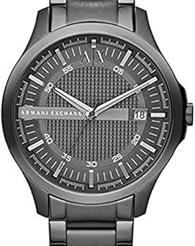 Buy Shop Armani Exchange Hampton Chronograph Grey Dial Grey Steel Strap Watch For Men - AX2135 USA Online
