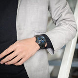 Buy Shop Citizen Eco Drive Blue Dial Black Steel Strap Watch For Men - AW0024-58LB USA Online