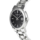 Buy Shop Burberry The City Black Dial Silver Steel Strap Watch for Women - BU9101 USA Online