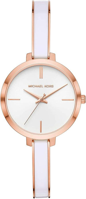 Buy Shop Michael Kors Jaryn Analog White Dial Two Tone Steel Strap Watch For Women - MK4342 USA Online
