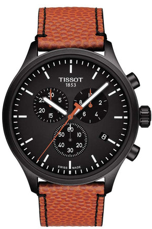 Buy Shop Tissot Chrono XL NBA Special Edition Black Dial Brown Leather Strap Watch for Men - T116.617.36.051.12 USA Online