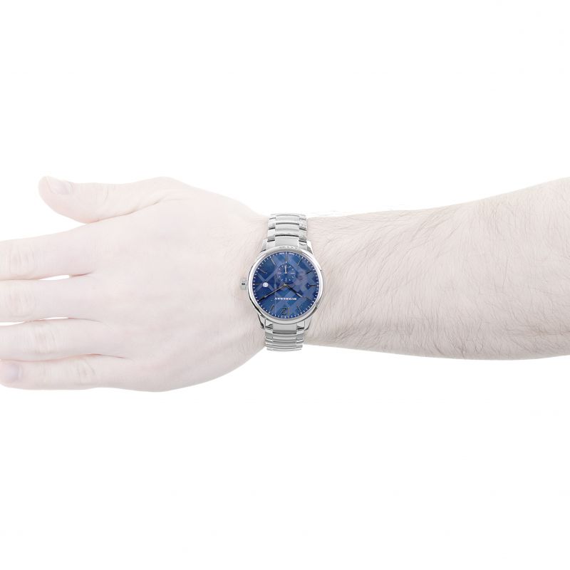 Buy Shop Burberry The Classic Blue Dial Silver Steel Strap Watch for Men - BU10007 USA Online