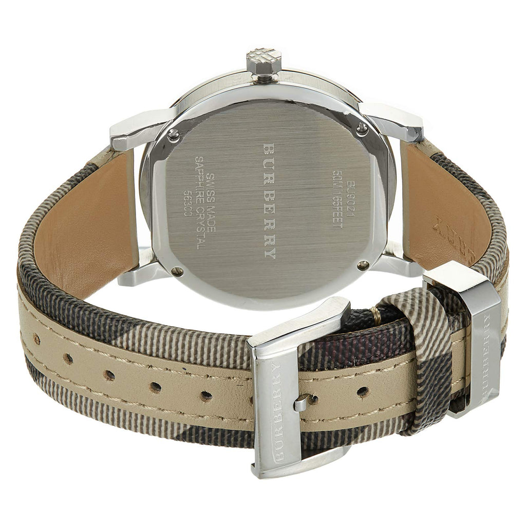 Buy Shop Burberry The City Beige Dial Tan Leather Strap Watch for Women - BU9021 USA Online