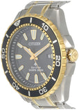 Buy Shop Citizen Eco Drive Promaster Diver Black Dial Two Tone Steel Strap Watch For Men - BN0194-57E USA Online