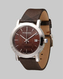 Buy Shop Burberry Smoked Brown Dial Brown Leather Strap Watch for Women - BU1775 USA Online