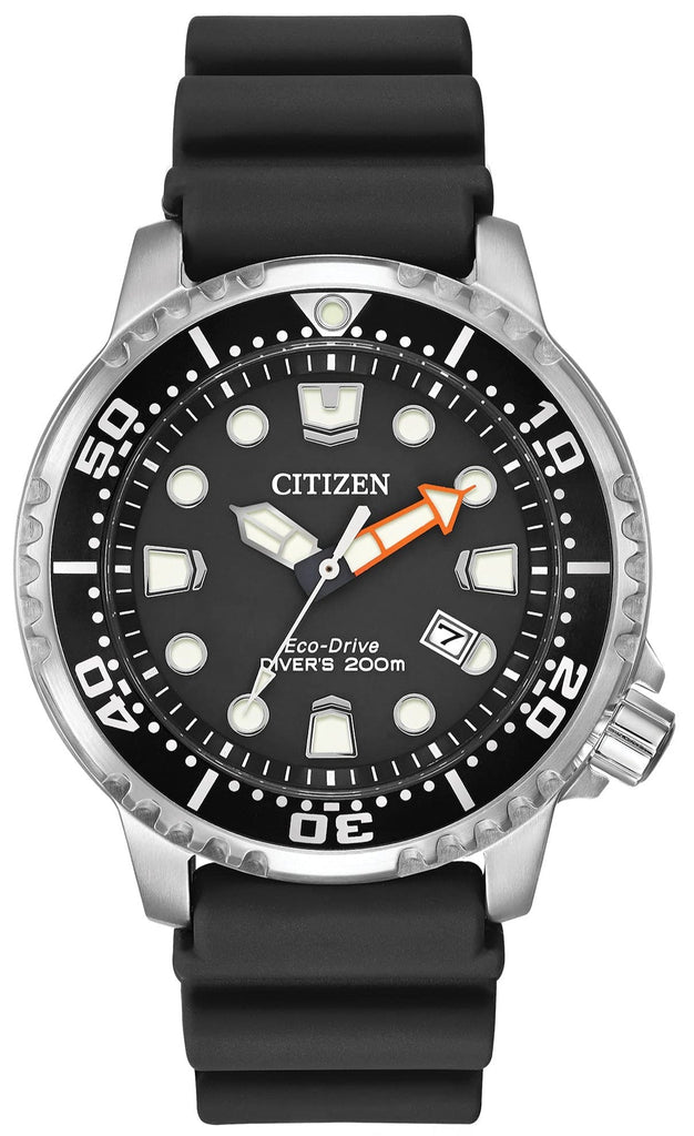 Buy Shop Citizen Eco Drive Pro Master Diver Black Dial Black Steel Strap Watch For Men - BN0150-28E USA Online