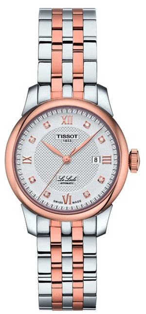 Buy Shop Tissot Le Locle Lady Automatic Diamonds Silver Dial Two Tone Steel Strap Watch For Women - T006.207.22.036.00 USA Online