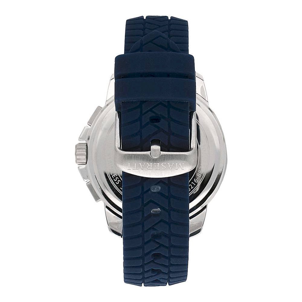 Buy Shop Maserati Successo Chronograph White Dial Blue Rubber Strap Watch For Men - R8871621013 USA Online