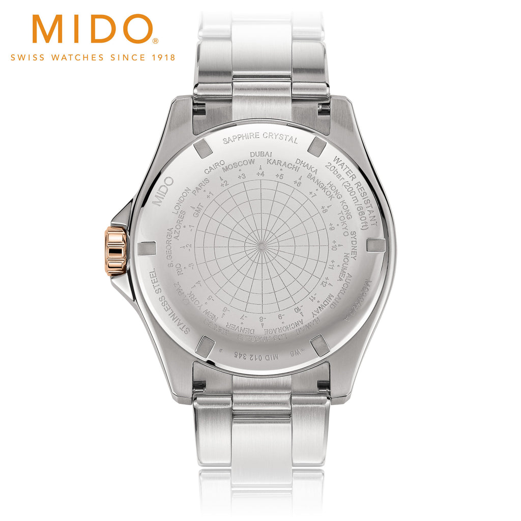 Buy Shop Mido Commander II Automatic Chronometer Silver Dial Two Tone Steel Strap Watch For Men - M021.431.22.071.00 USA Online