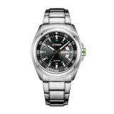 Buy Shop Citizen Eco Drive Urban Black Dial Silver Stainless Steel Watch For Men - AW0020-59EB USA Online