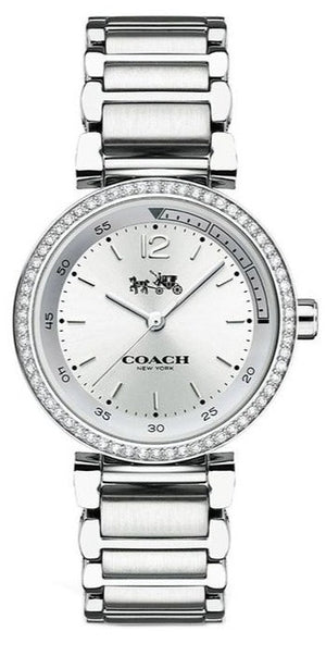 Buy Shop Coach Sports Crystals Silver Dial Silver Steel Strap Watch for Women - 14502194 USA Online