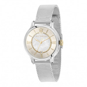 Buy Shop Maserati Epoca Mother of Pearl Dial Silver Mesh Strap Watch For Women - R8853118504 USA Online