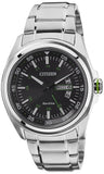 Buy Shop Citizen Eco Drive Urban Black Dial Silver Stainless Steel Watch For Men - AW0020-59EB USA Online