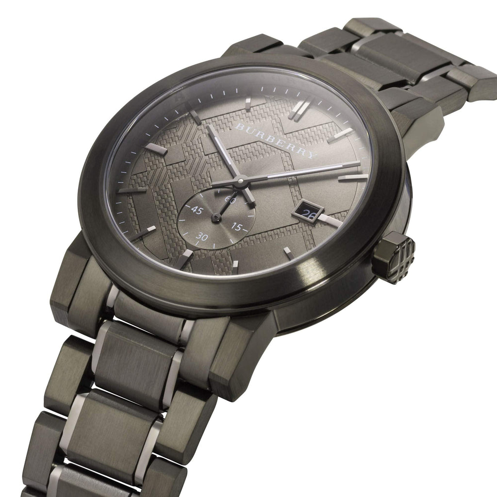 Buy Shop Burberry The City Black Dial Black Steel Strap Watch for Men - BU9902 USA Online