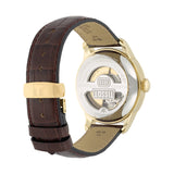 Buy Shop Tissot Le Locle Automatic Gold Dial Brown Leather Strap Watch For Men - T41.5.413.73 USA Online