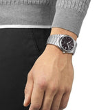 Buy Shop Tissot PRX Powermatic 80 Black Dial Silver Steel Strap Watch for Men - T137.407.11.051.00 USA Online