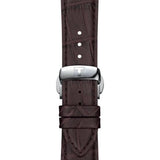 Buy Shop Tissot Gentlemen Silver Dial Brown Leather Strap Watch for Men - T127.410.16.031.01 USA Online