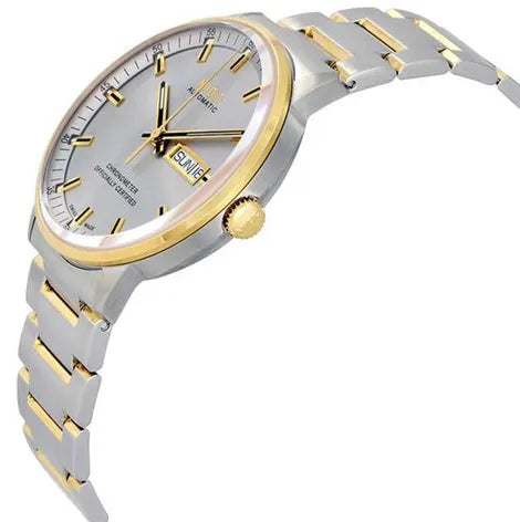 Buy Shop Mido Commander II Automatic Chronometer Silver Dial Two Tone Steel Strap Watch For Men - M021.431.22.071.00 USA Online