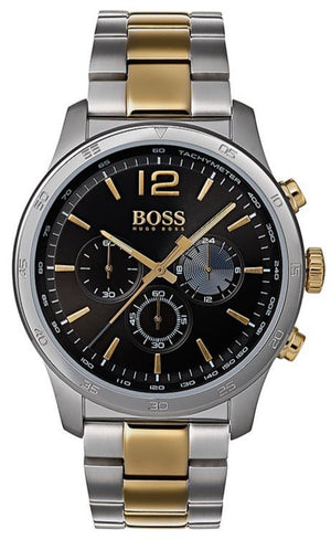 Buy Shop Hugo Boss Professional Black Dial Two Tone Steel Strap Watch for Men - 1513529 USA Online
