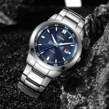 Buy Shop Citizen Eco Drive Blue Dial Silver Stainless Steel Watch For Men - BM7140-54L USA Online
