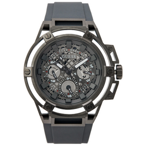 Buy Shop Guess Matrix Multifunction Grey Dial Grey Rubber Strap Watch for Men - GW0423G3 USA Online
