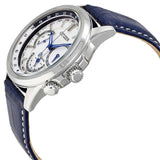 Buy Shop Citizen Eco Drive Calendrier White Dial Blue Leather Strap Watch For Men - BU2020-11A USA Online