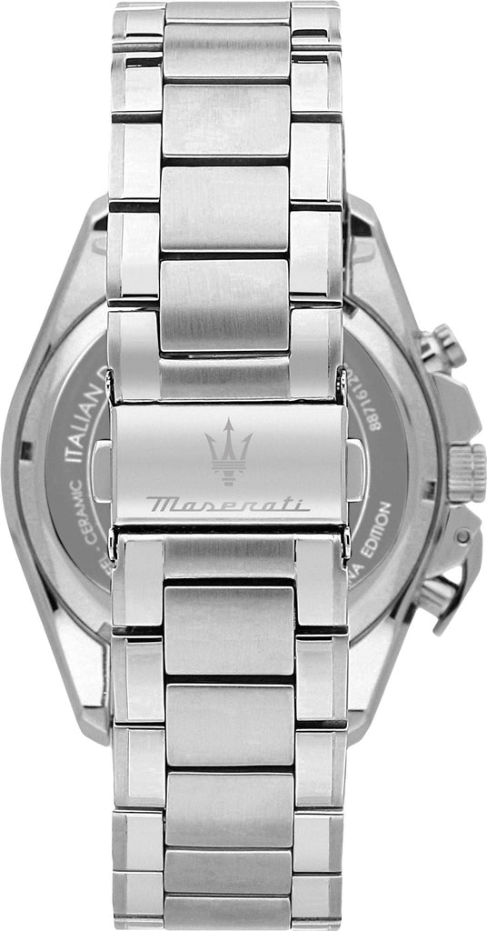 Buy Shop Maserati Traguardo Chronograph Modena Edition Blue Dial Silver Steel Strap Watch For Men - R8871612039 USA Online