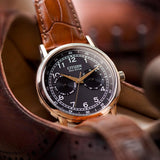 Buy Shop Citizen Eco Drive Multi Function Day & Date Black Dial Brown Leather Strap Watch For Men - AO9003-08E USA Online