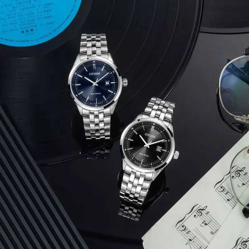 Buy Shop Citizen Eco Drive Blue Dial Silver Steel Strap Watch For Men - BM7250-56L USA Online