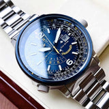 Buy Shop Citizen Promaster Nighthawk Eco Drive Navy Blue Dial Silver Steel Strap Watch For Men - BJ7006-56L USA Online
