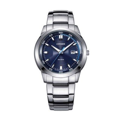 Buy Shop Citizen Eco Drive Blue Dial Silver Stainless Steel Watch For Men - BM7140-54L USA Online