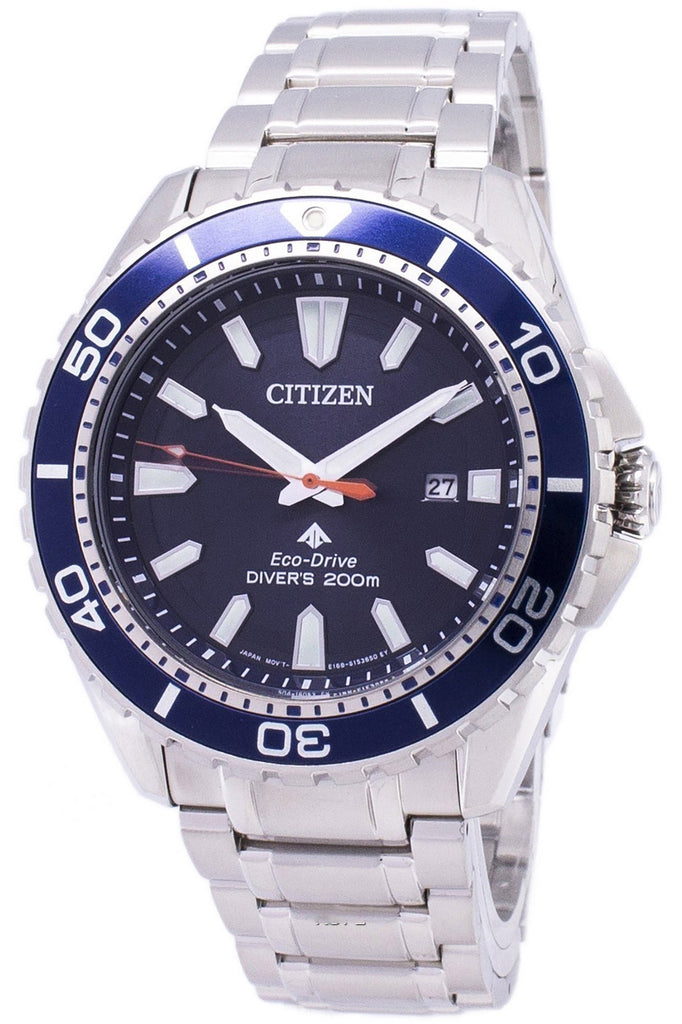 Buy Shop Citizen Promaster Marine Blue Dial Silver Steel Strap Watch For Men - BN0191-80L USA Online