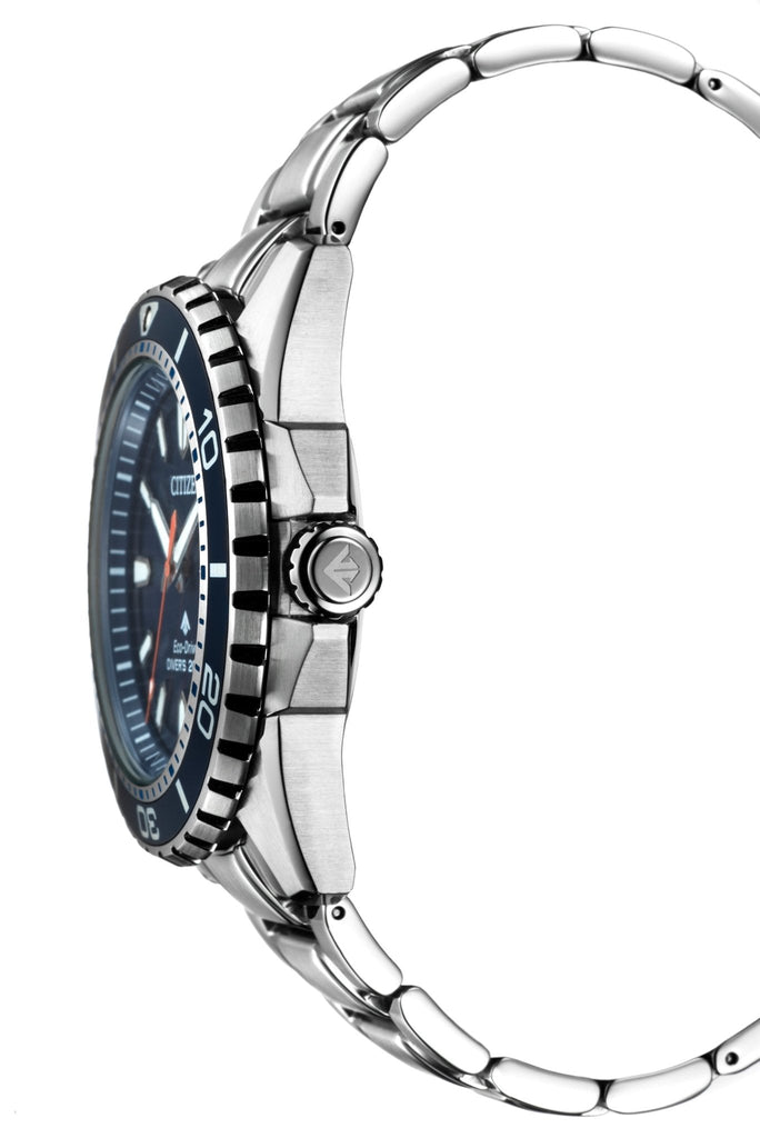 Buy Shop Citizen Promaster Marine Blue Dial Silver Steel Strap Watch For Men - BN0191-80L USA Online