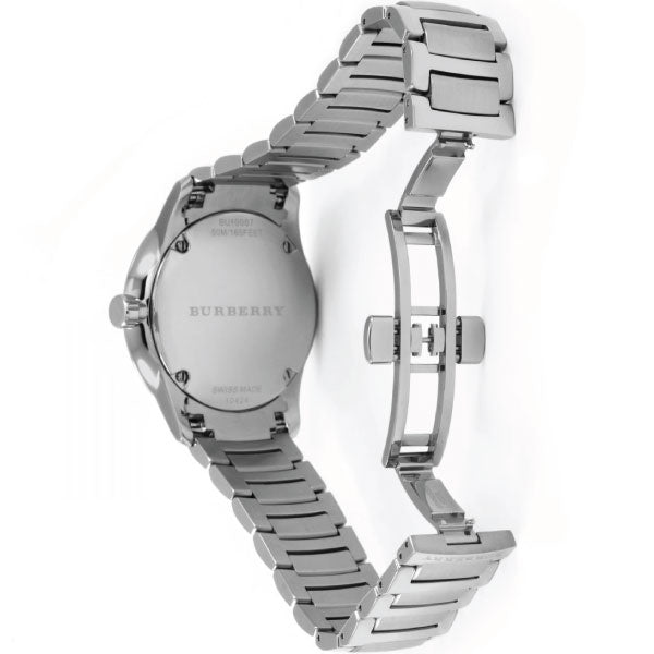 Buy Shop Burberry The Classic Blue Dial Silver Steel Strap Watch for Men - BU10007 USA Online